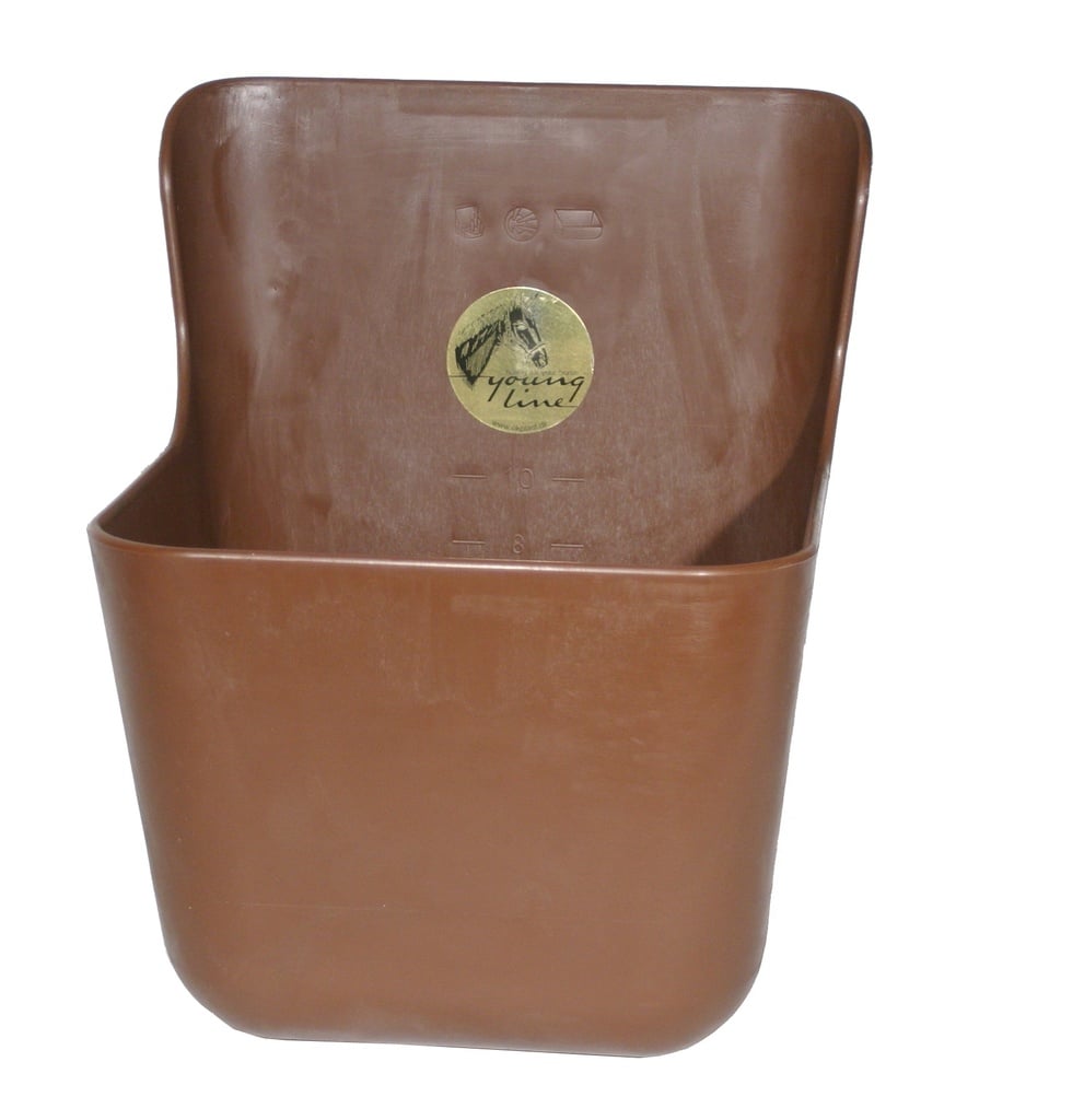 Kunststoff Futtertrog 11,5 Liter braun