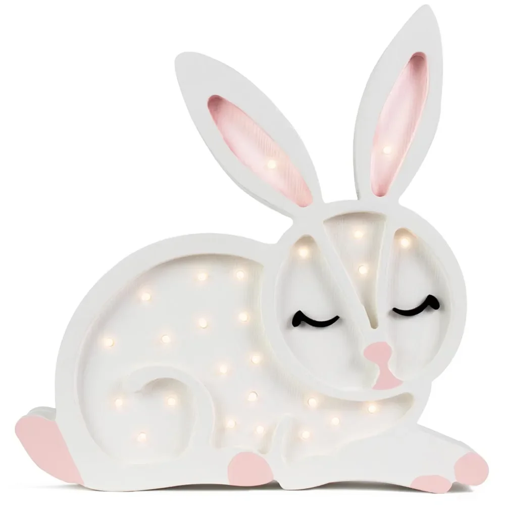 little lights Led Deko Kinderlampe Hase weiss