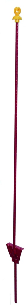 Weidezaunpfähle oval D - gelb – 10er Pack