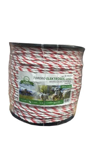 Elektroseil Torero aus PE Monofilen 6mm 500m