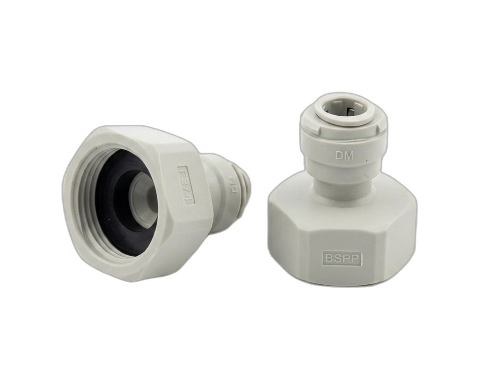 Hose connector, Hose adapter 3/4" for 3/8" - Screw-on connector for beer & air lines