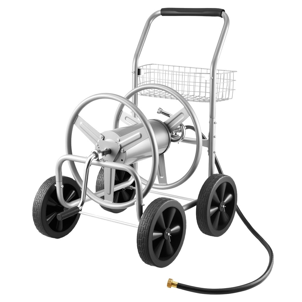 Schlauchtrommelwagen, 91 m für 1/2"-5/8" Schlauch, inklusive Ablagekorb