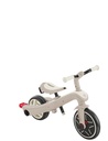GLOBBER EXPLORER TRIKE 4in1 ECO – Kinderwagen, Dreirad und Laufrad, 10/8,5 Zoll, TPR-Sitz, höhenverstellbar, kokos weiß