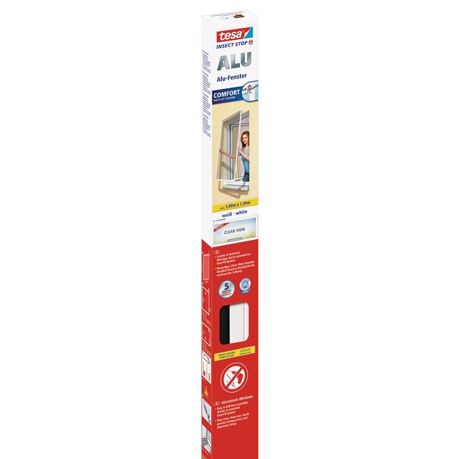 Insektenschutz Alu Comfort für Fenster 120×150 cm, anthrazit