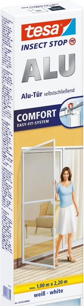 Insektenschutz-Tür Alu Comfort 100×220 cm, anthrazit