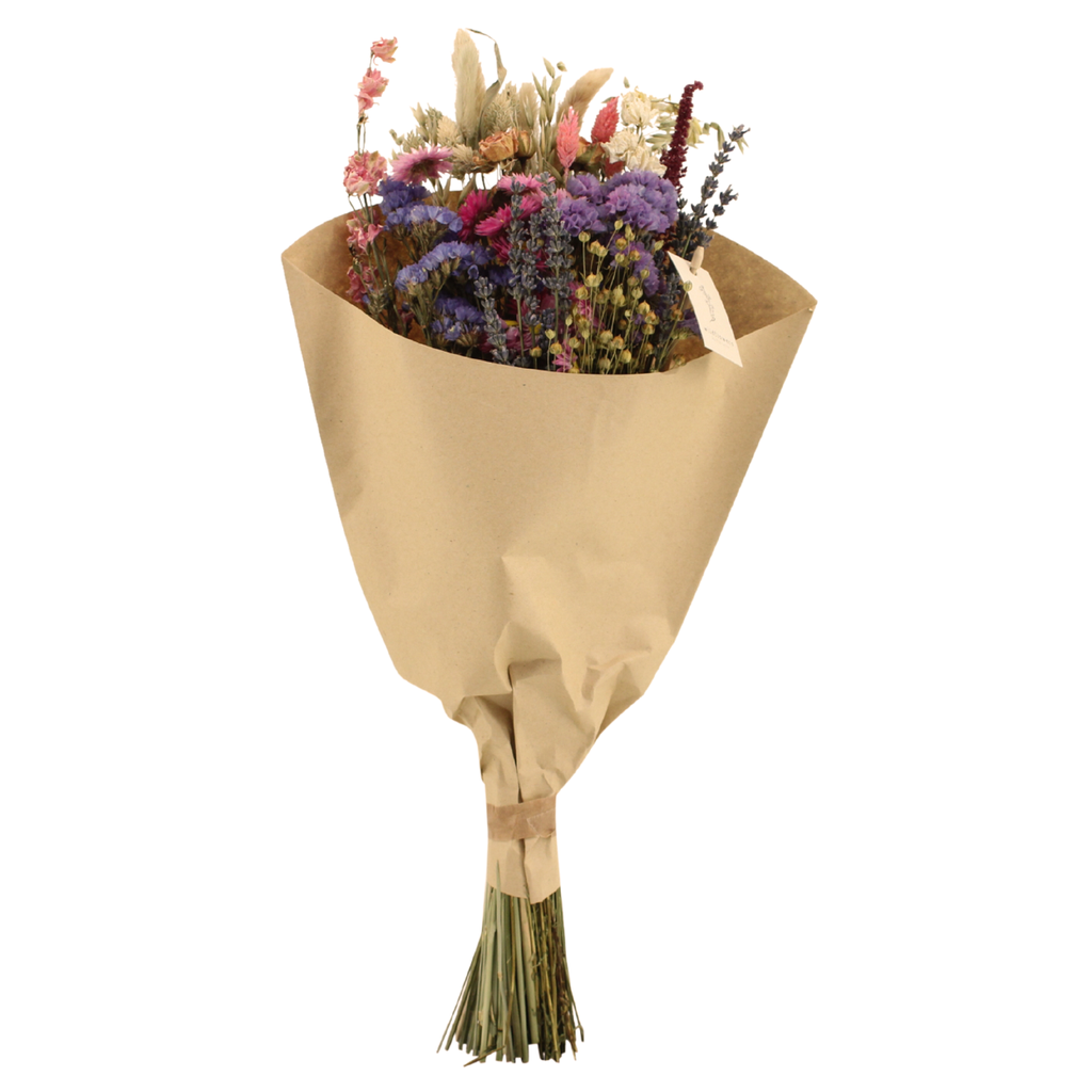 Trockenblumen Feldblumenstrauß Rosa - Ø20cm - ↕50cm