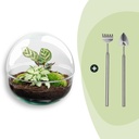 Flaschengarten - Dome - ↕ 20 cm - Rake + Shovel