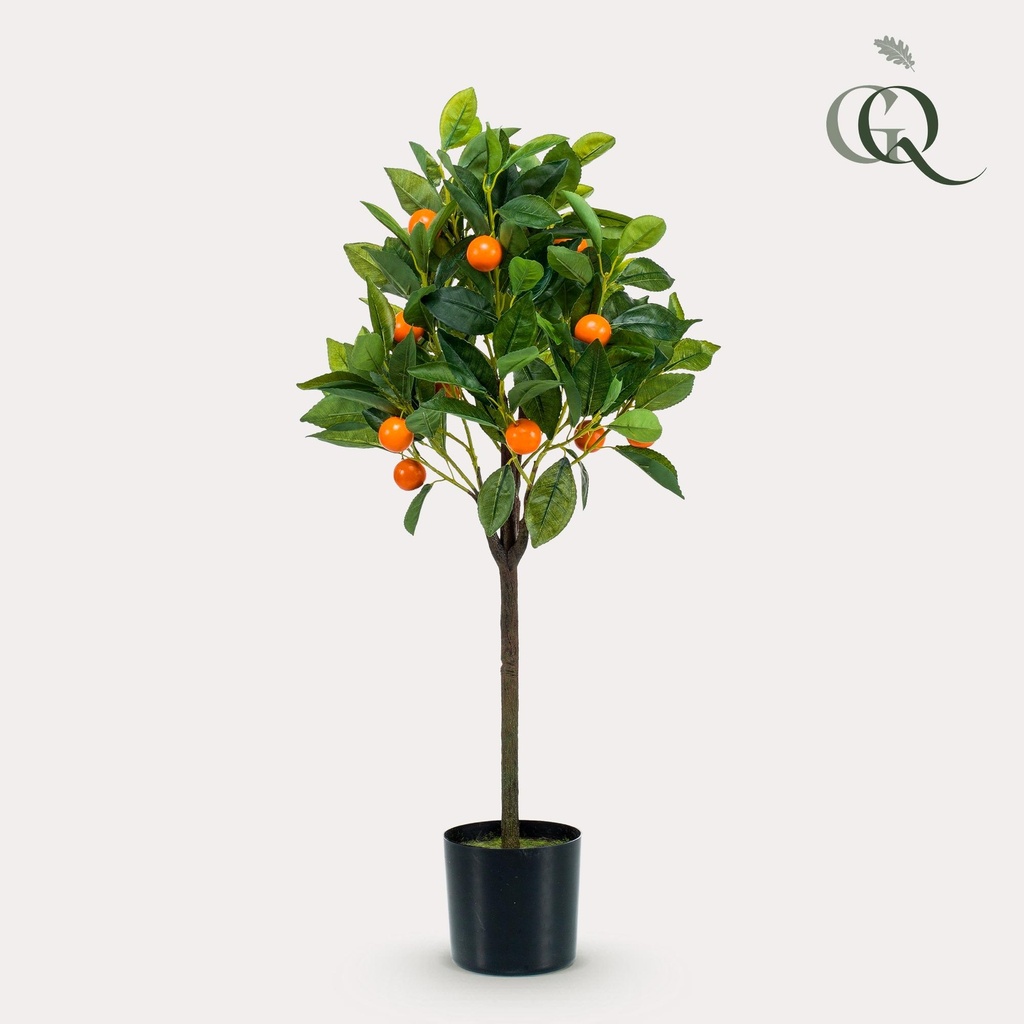 Kunstpflanze - Citrus Sinensis - Orangenbaum - 75 cm