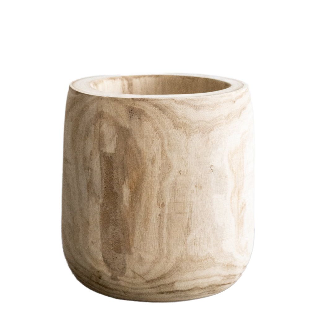 Blumentopf - Holz Hellbraun - Pia Blumentopf - L - H31 W29