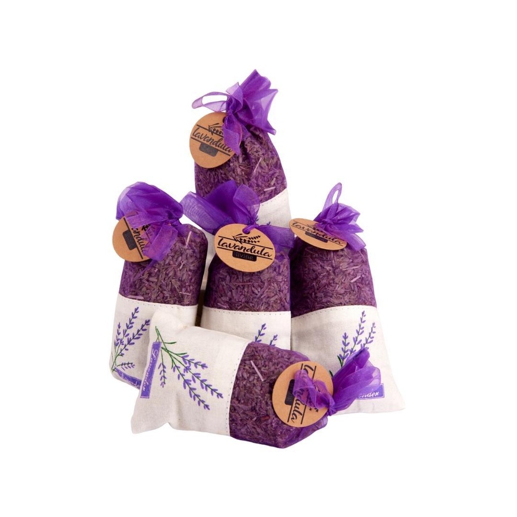 5 Stück Premium Lavendel Duftsäckchen - 5 x 20 gram