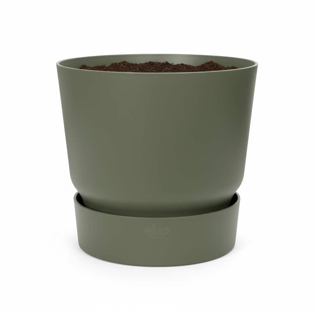 Elho greenvile round leaf green - D25cm
