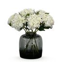 Kunstblumen Solo - Weiß - Hortensienblüte - x 8 - 52 cm