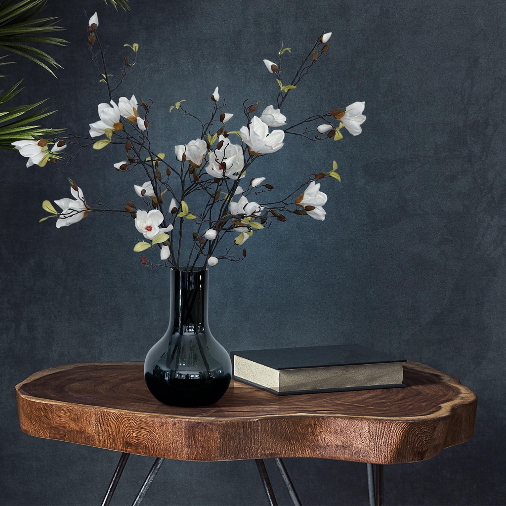 Kunstblumen Solo - Crème - Magnolienzweige - x 4 - 105cm