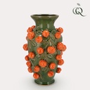Vase Stein M - H38 W24 - Grün - Mandarin