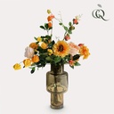 Kunstblumen - Bukett L - Hübsches Orange - 80cm