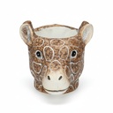 Planter Giraf D11/14x11cm - Braun - D11/14x11cm
