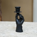 Kerzenhalter - Hand Schwarz - ↑ 20 cm