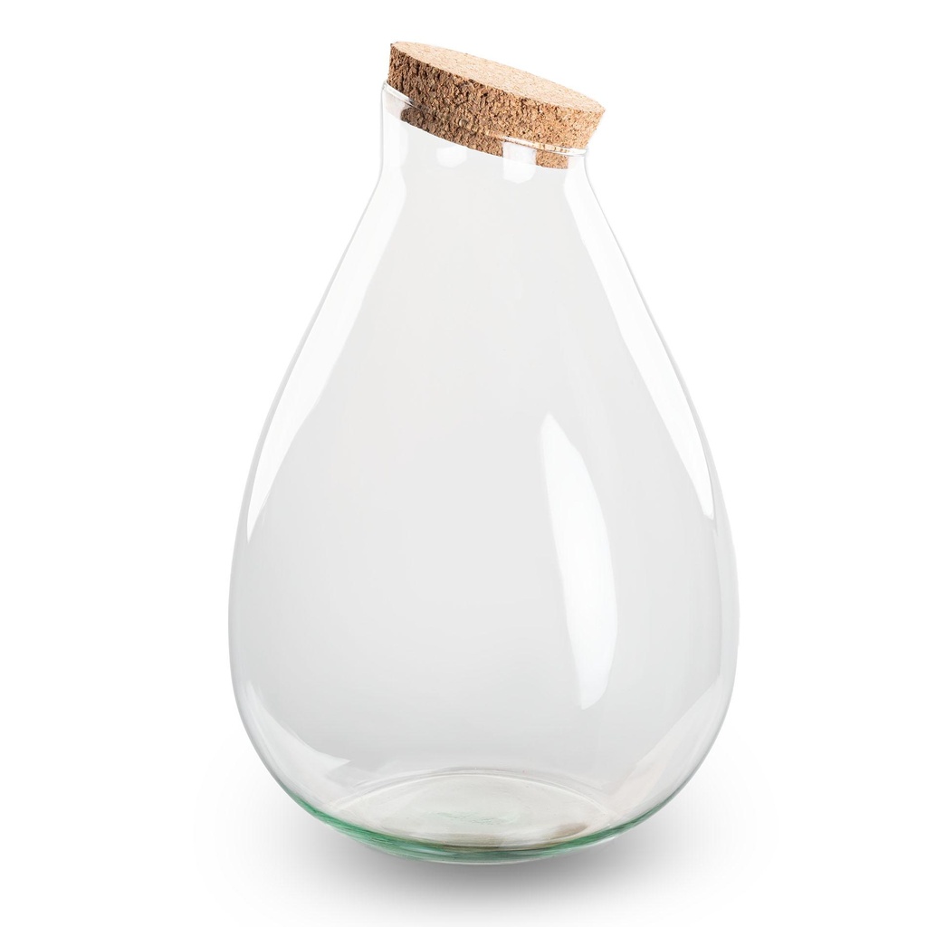 Bottle Garden Glas mit Korken - Geschlossenes Terrarium - Drop XL - ↑ 37 cm