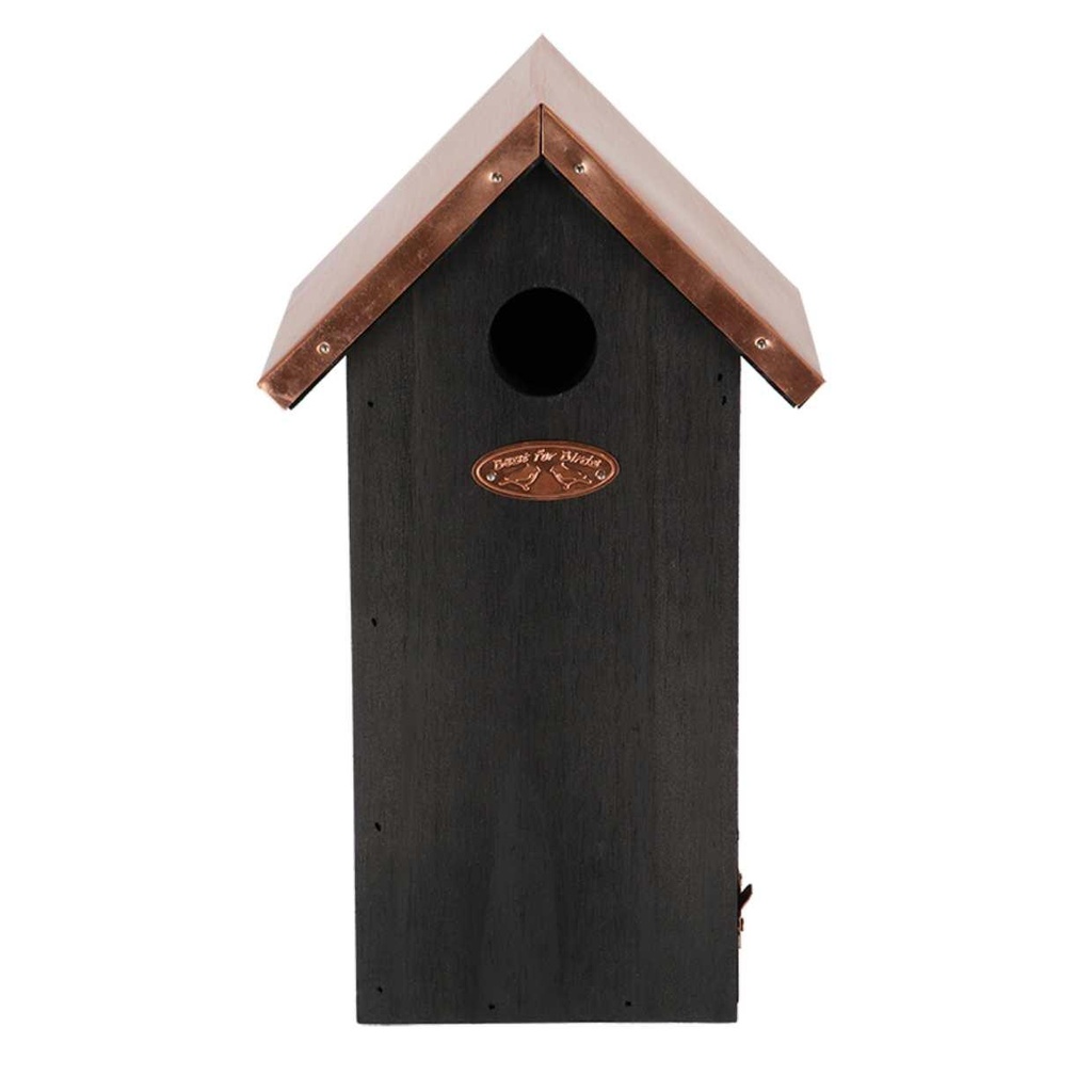 Vogelhaus Kohlmeise - Nistkasten - Schwarz Kupfer