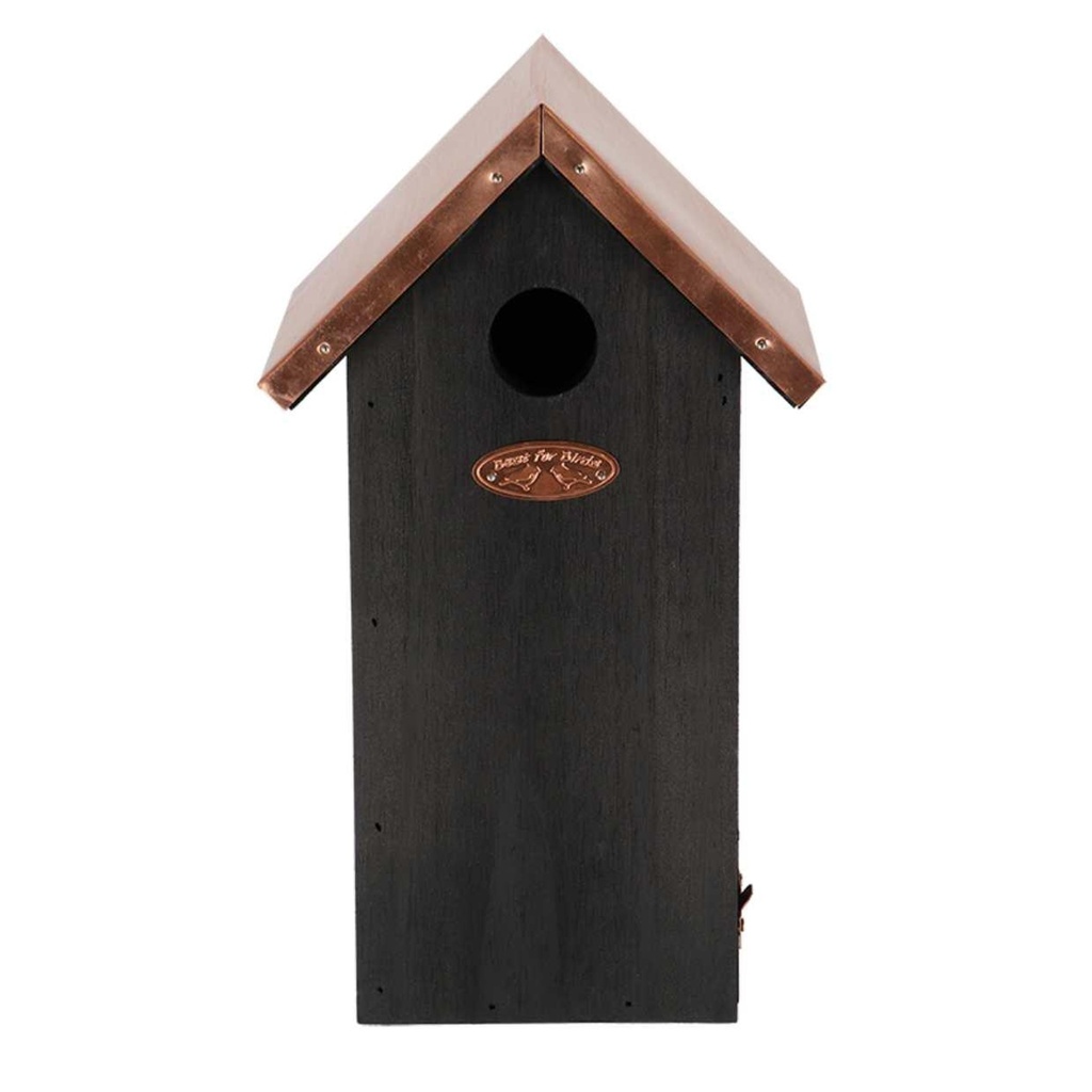 Vogelhaus Kohlmeise - Nistkasten - Schwarz Kupfer