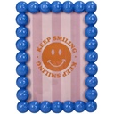 Fotorahmen Smiley Polyresin Blau 10x15cm