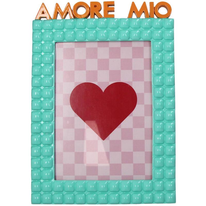 Fotorahmen Amore Mio Polyresin Türkis 13x18cm