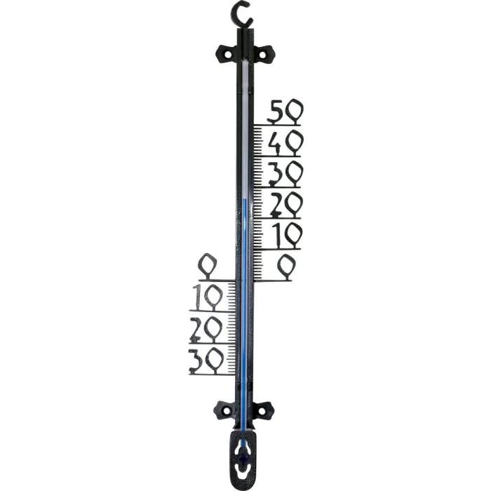 Hendrik Jan - Buitenthermometer - Kunststof zwart 26 cm 