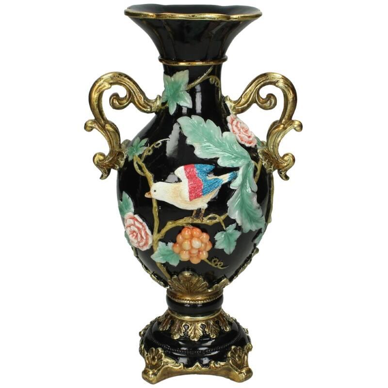 Vogel Vase mit farbenfrohem Design