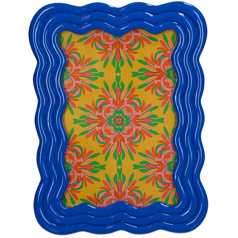 Fotorahmen Gebogen Polyresin - Blau