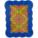 Fotorahmen Gebogen Polyresin - Blau