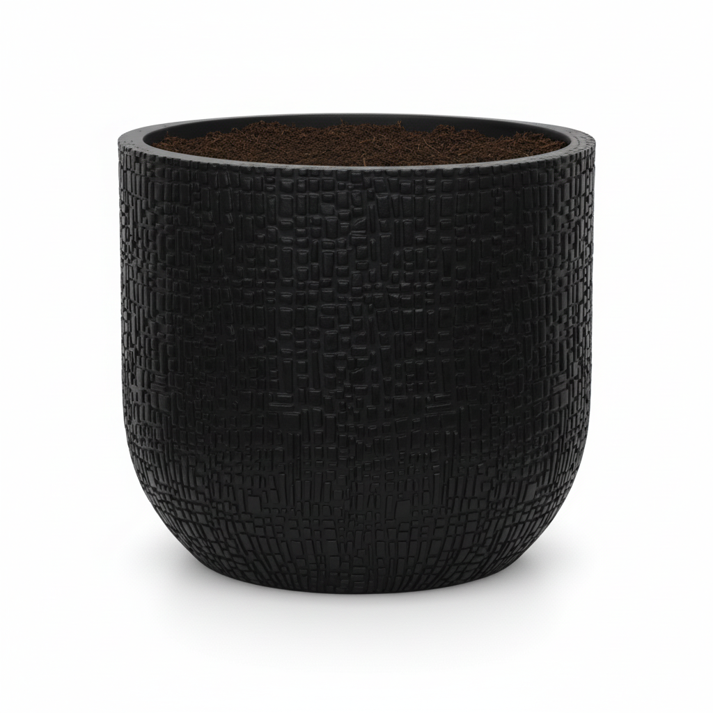 Capi Pot Bol Skin Antraciet - D24cm - H21cm