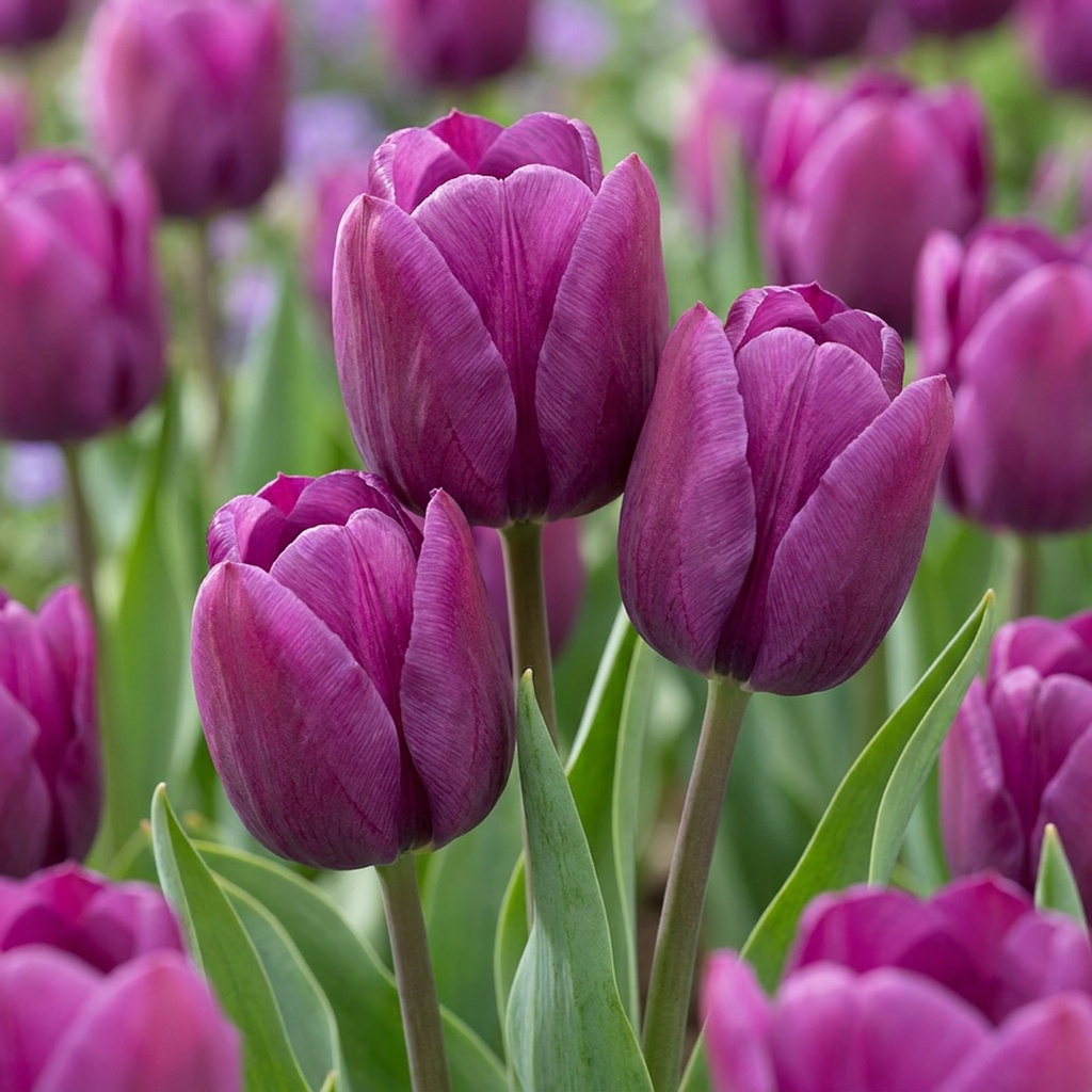 Tulpe 'Triumph Purple' (Tulipa) – Blumenzwiebeln, 15 Zwiebeln