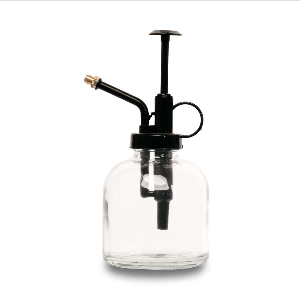 Pflanzenspritze - Glas klar mit schwarz - 300 ml