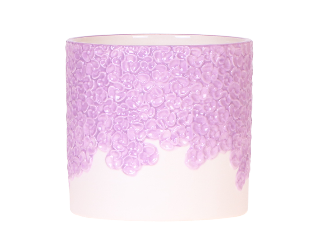 Kolibri Home | Bloom Ziertopf - Lila - Topf-Ø 12 cm
