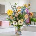 Kunstblumenstrauß - Soft Spring Deluxe - Real Touch - 18 Stiele - Höhe ca. 85 cm