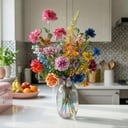 Kunstblumenstrauß - Summer Garden Deluxe - Real Touch - 19 Stiele - Höhe ca. 100 cm