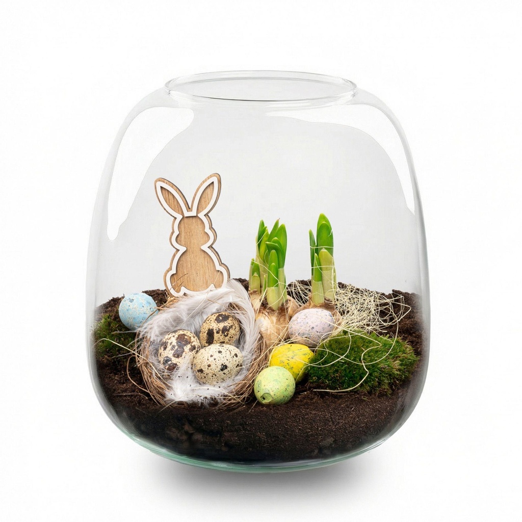 Emma Oster - Offenes Terrarium - Flaschengarten DIY Kit - Ø 23 cm ↑ 25 cm