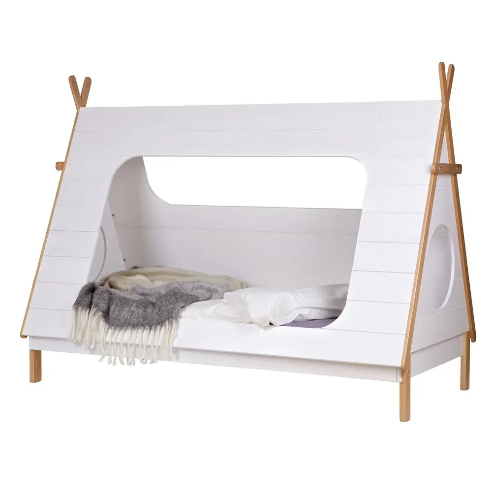 WOOOD - Tipi Bett mit Lattenboden, 163x215x106 cm, Bettschubalde: nein