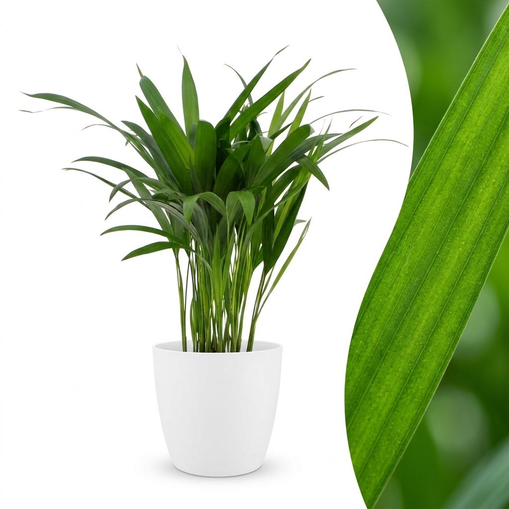 Areca Lutescens - Goldfruchtpalme - 1 Plant - mit Potter Wit - Topf 12cm - Höhe - 45cm