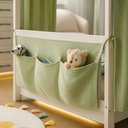 Alavya Home Babybett Betttasche Musselin Bio-Baumwolle - Khaki