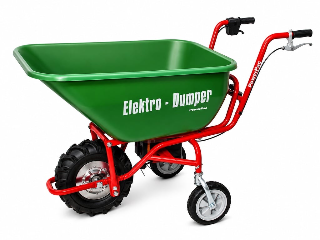 Akkuschubkarre ED120 mit 180 ltr. Mulde