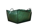 Gartenabfallsack, quadratisch, Polyester, grün, 190 Liter