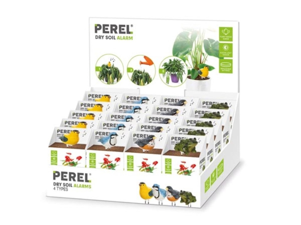 Display mit 4 verschiedenen Trockenheitsanzeigern, 20 Stück, Fink, Blauhäher, Rotkehlchen, Frosch, Feuchtigkeitssensor, Lichtsensor
