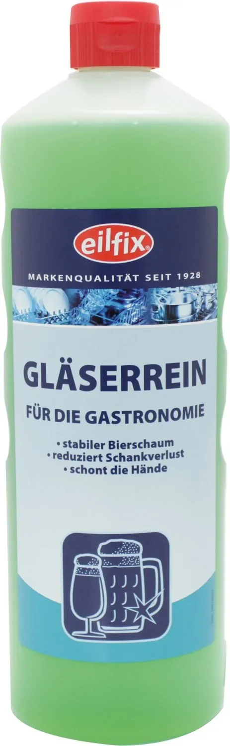 Gläser Reiniger - Eilfix, für die hygienische, manuelle Gläserreinigung.