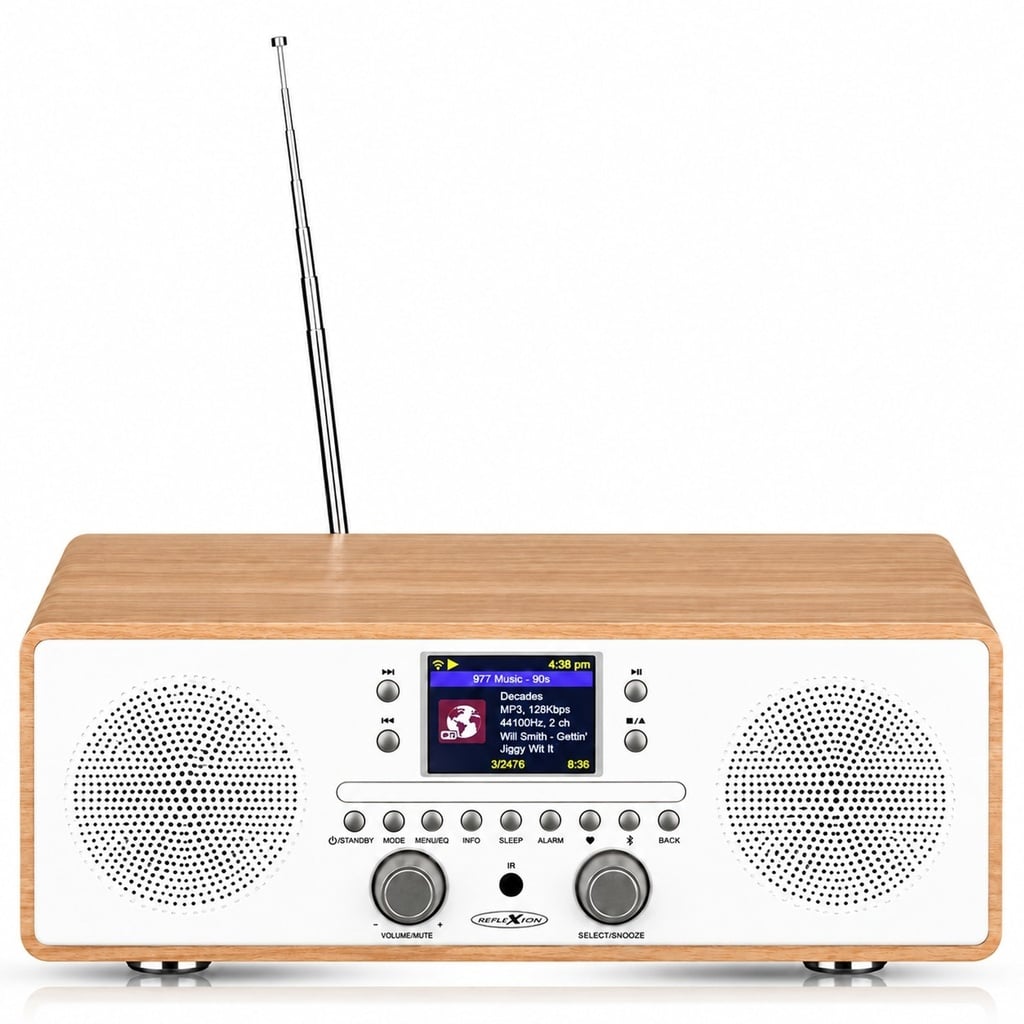 Internet/DAB+/DAB/UKW-Radio mit CD-Player und Bluetooth, USB, MP3/CD, AUX-IN