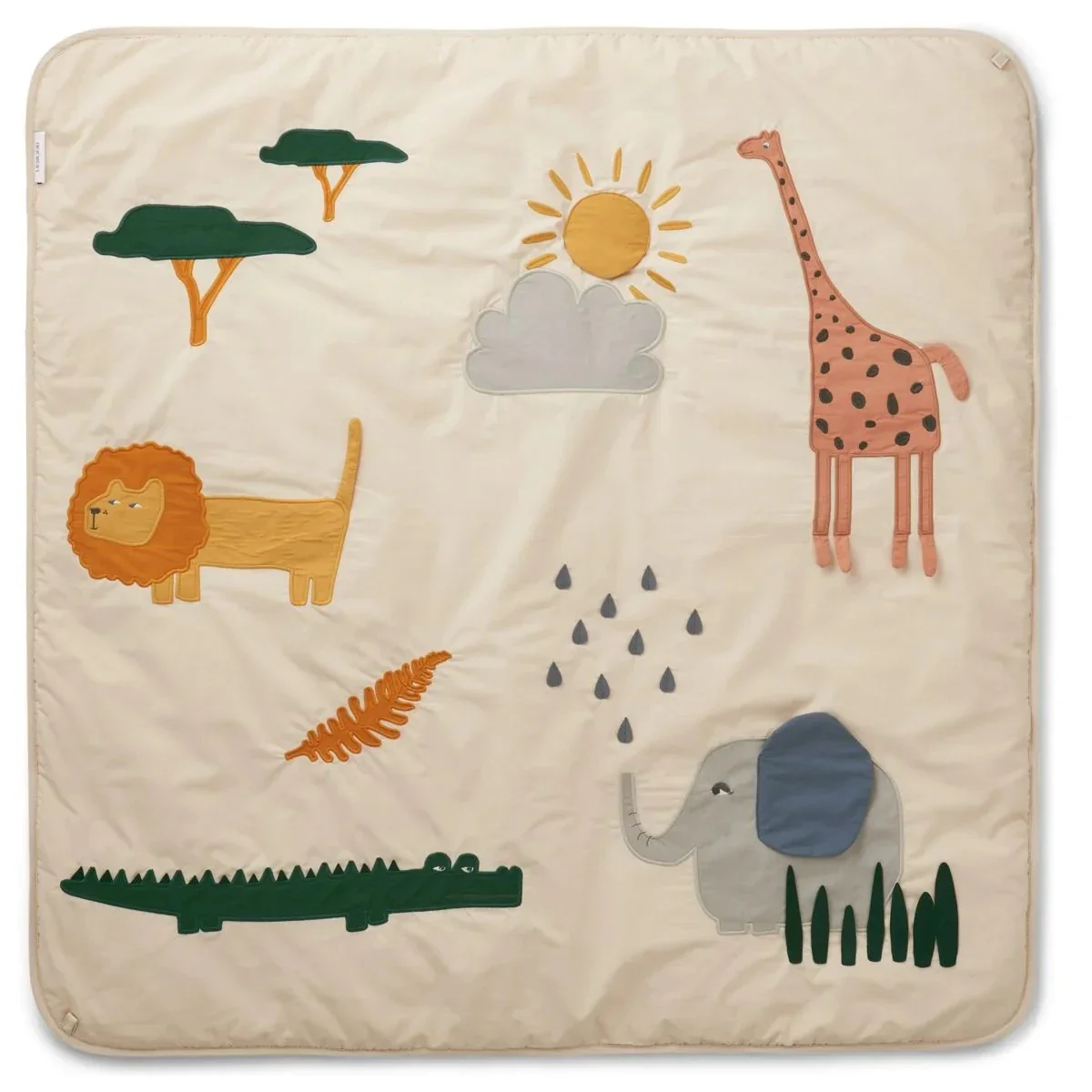 Liewood Aktivitätsdecke Baby aus Bio-Baumwolle - Glenn, Farbe: Safari Sandy mix