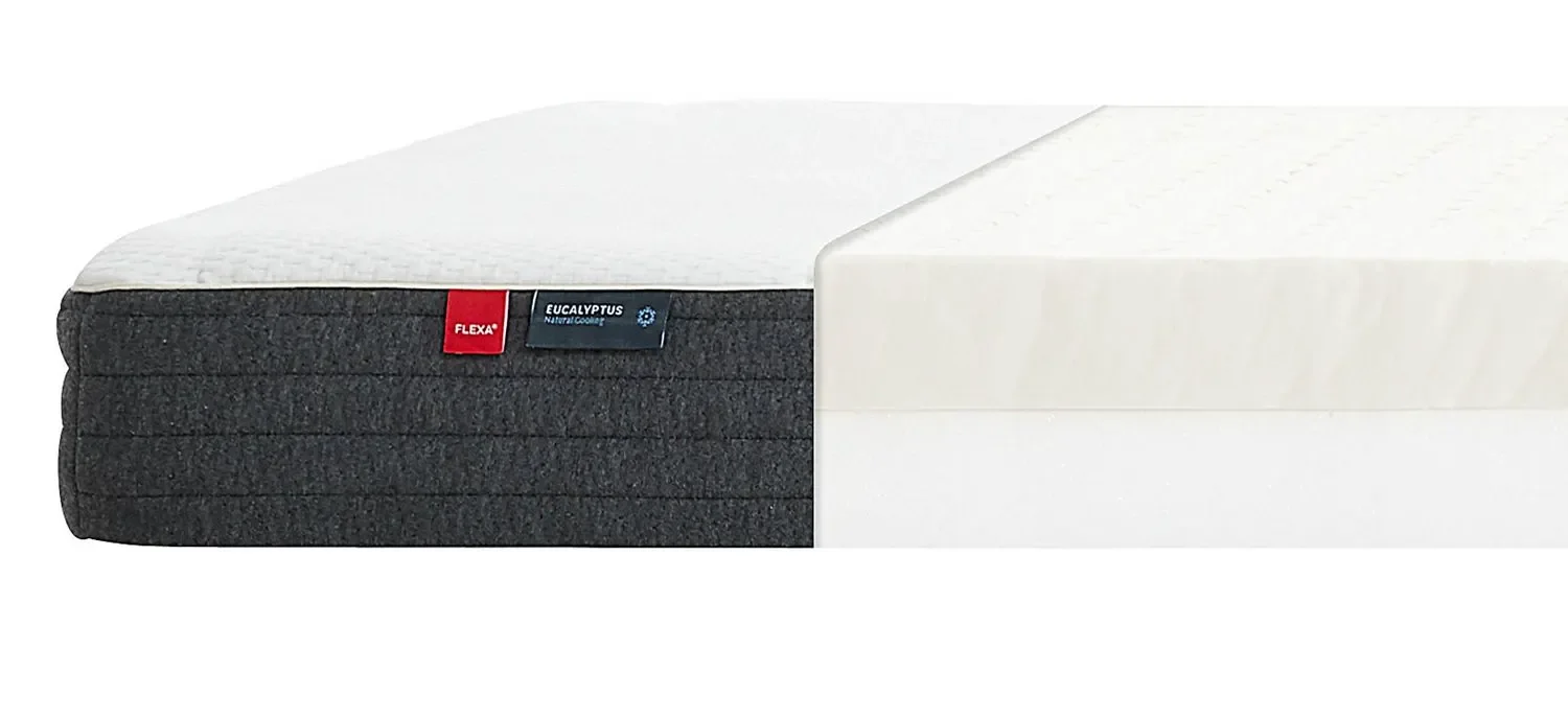 Flexa Latexmatratze - Sleep, mit Eukalyptusbezug, Größe: 90 x 200 cm