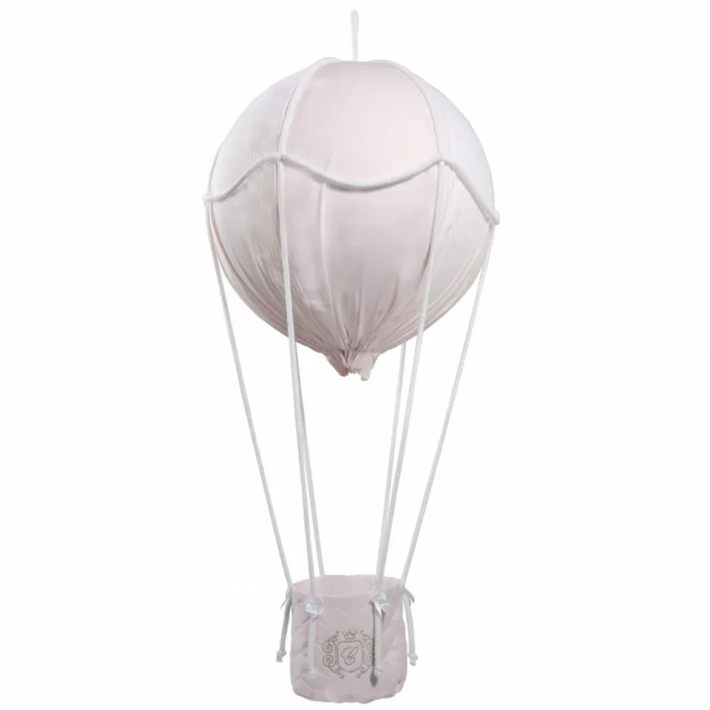 Caramella Deko Heissluftballon goldenes Emblem rosa, Ausführung: klein