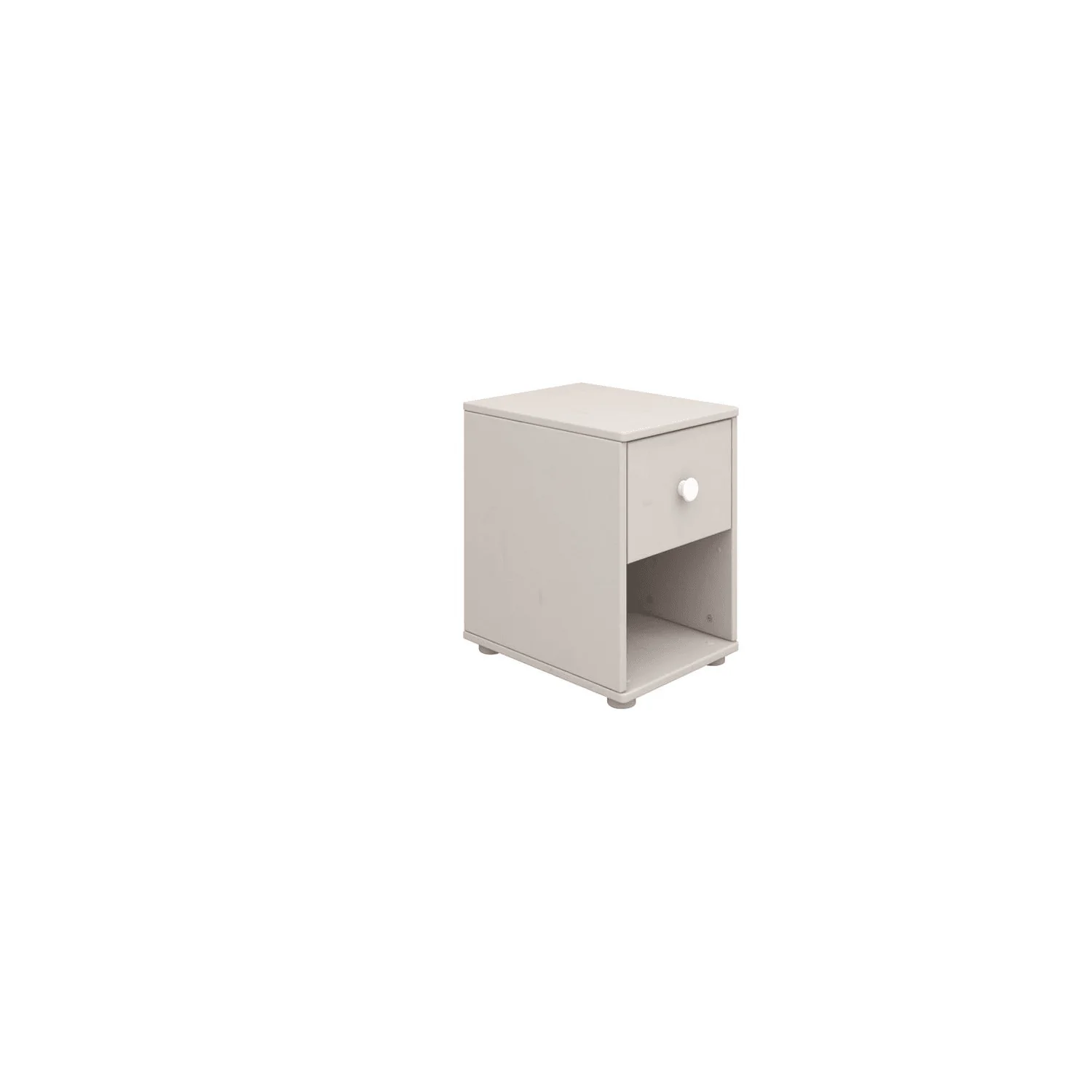 Flexa Kommode - Classic, mit 1 Schublade, 36x51,8 cm, Farbe: Grau gekalkt / Grau gekalkt / Weiß