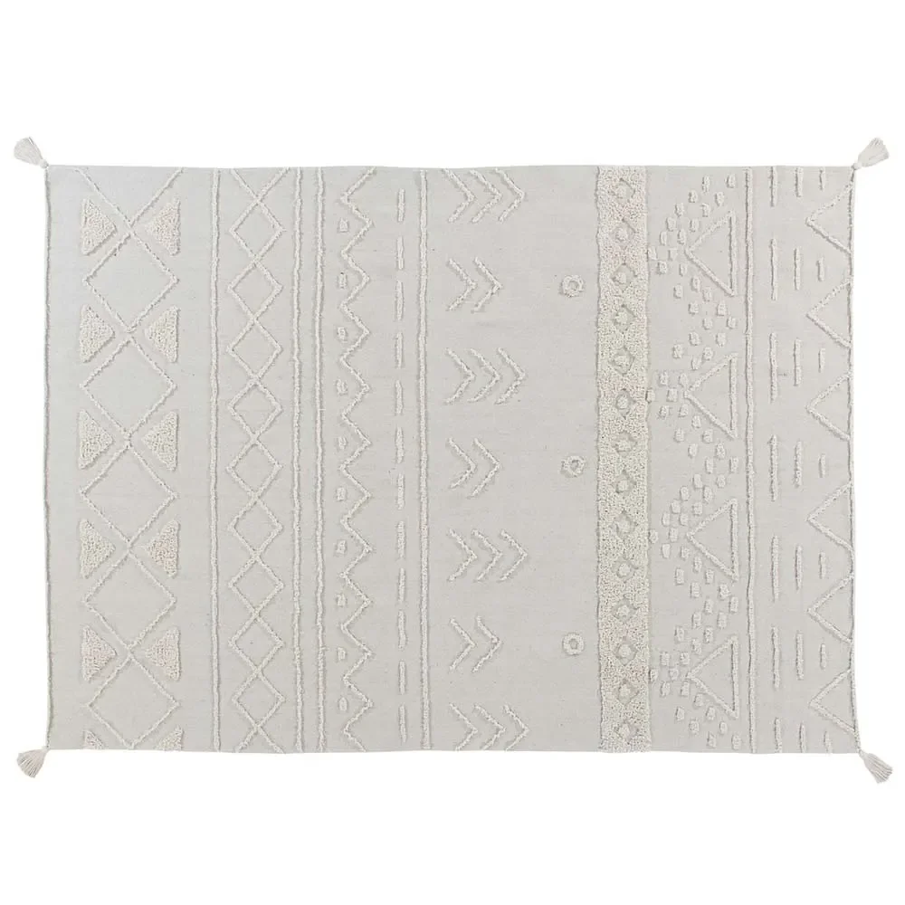 Lorena Canals waschbarer Baumwollteppich "Tribu" natur, Teppichgrösse: 140 x 200 cm